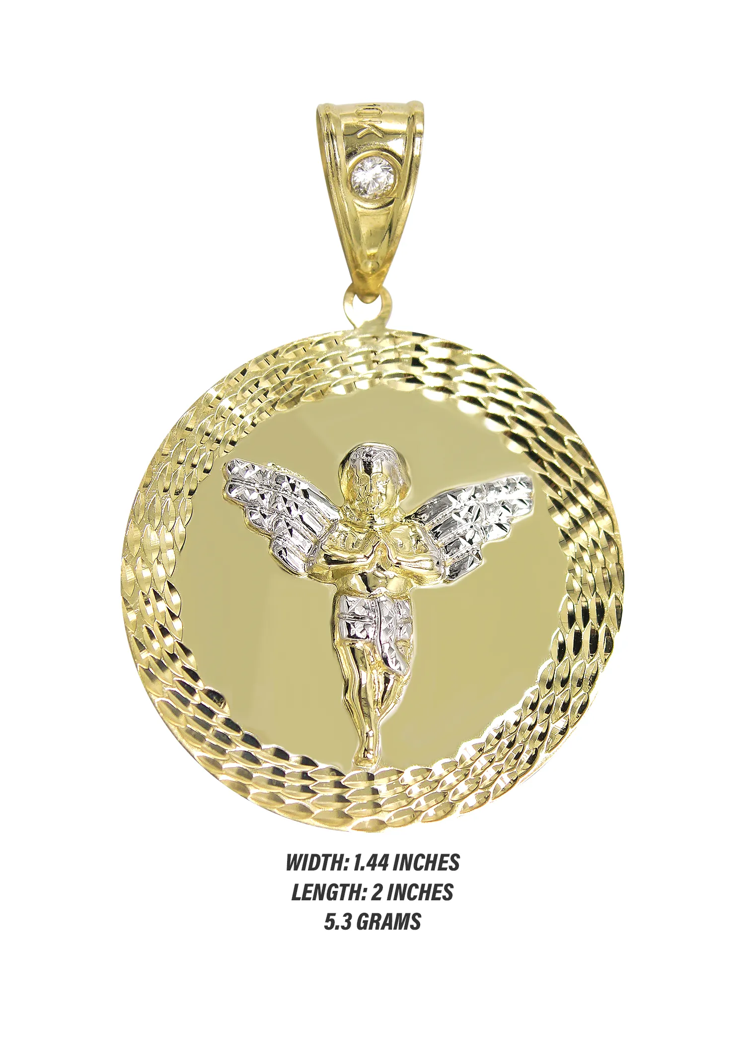 10K Gold Angel Pendant | 5.3 Grams