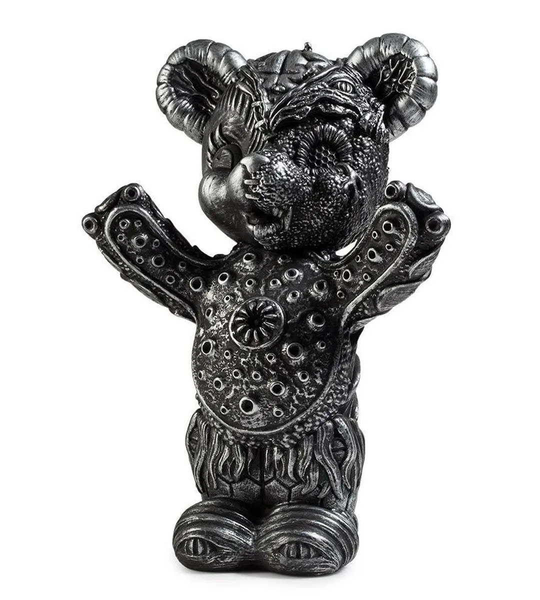 10" Free Hugs Bear Silver Edition - Frank Kozik