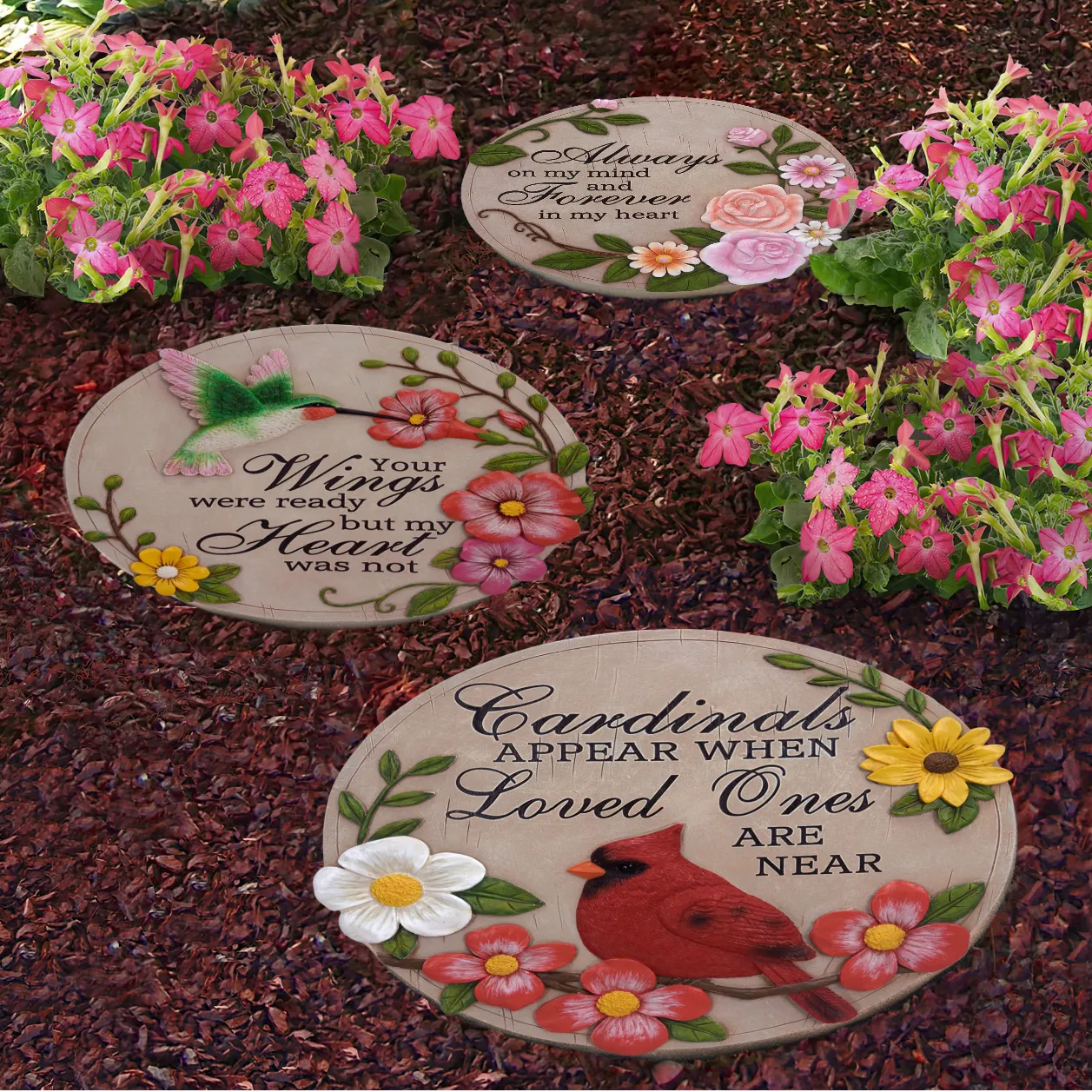 12" Round Memorial Bereavement Stepping Stone