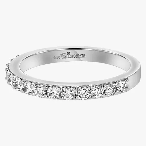 14K H-I/SI Lab Grown Half Band Diamond Ring