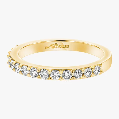 14K H-I/SI Lab Grown Half Band Diamond Ring