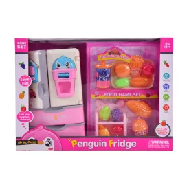 1820A MUSICAL PENGUIN FRIDGE PINK