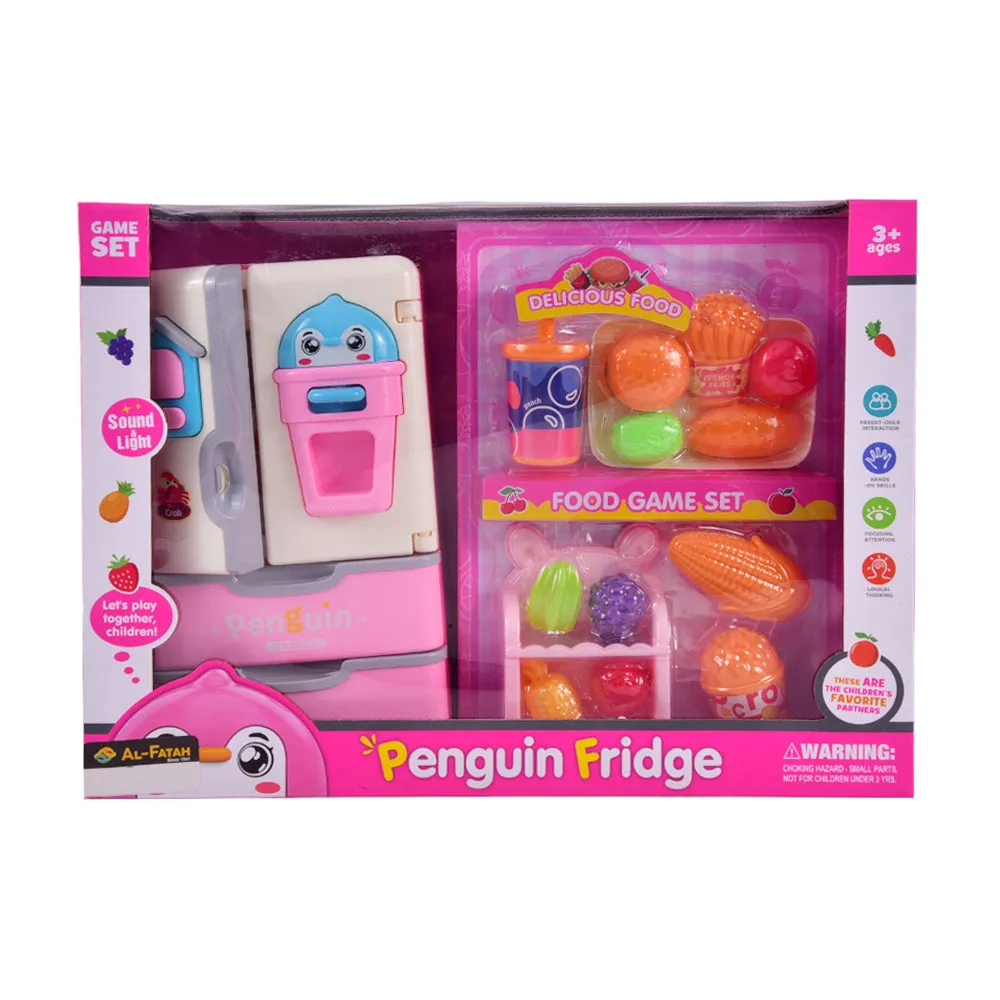 1820A MUSICAL PENGUIN FRIDGE PINK