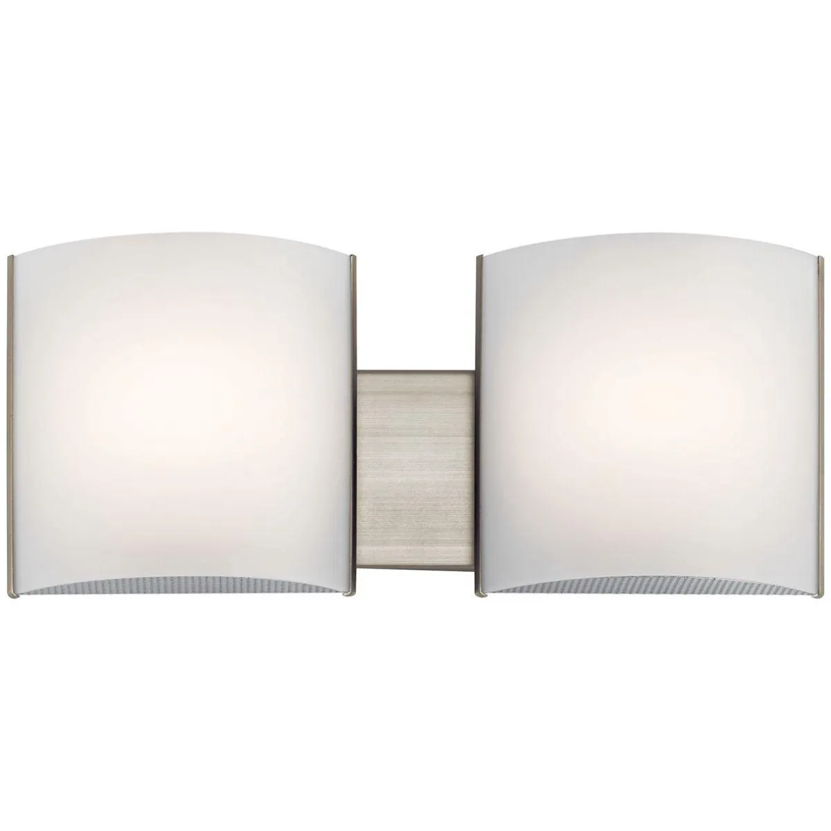 19 in 2 Lights LED Vanity Light Nickel finish