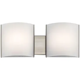 19 in 2 Lights LED Vanity Light Nickel finish