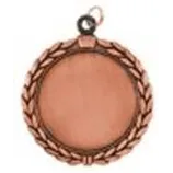 2 1/2" Antique Bronze Wreath Insert Holder Medal