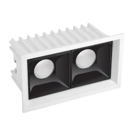Linear Black Linea 70-SR Deep Recessed Reflector Ring COB Downlight 20W - Sleek and Energy-Efficient
