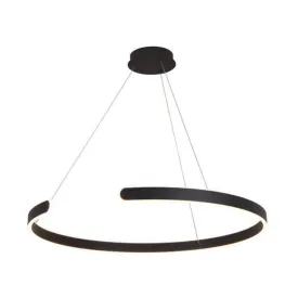 247BK 70W LED Pendant Light in Black
