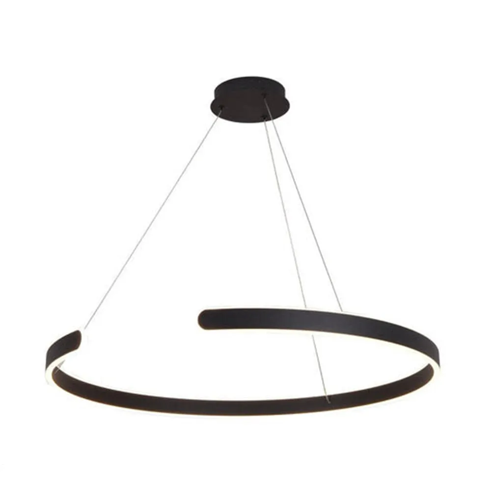 247BK 70W LED Pendant Light in Black