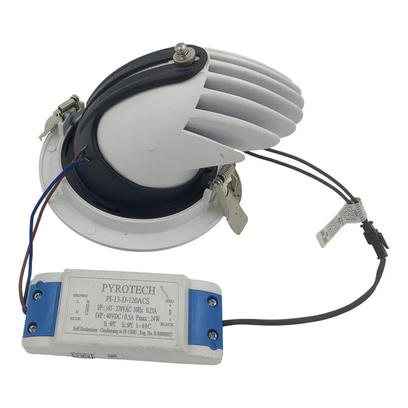 3206-25w-Body white Cob Zoom Lights