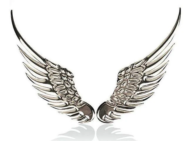 3D Metal Angel Wing Car Styling Decal Stickers