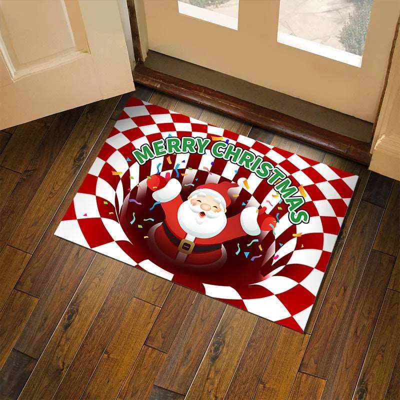 3D Plaid Floor Mat