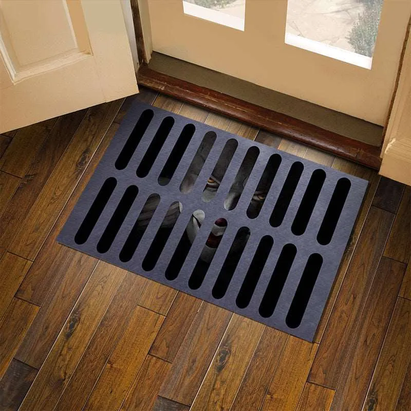 3D Plaid Floor Mat