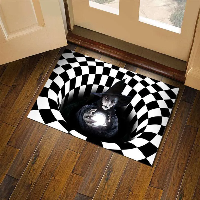 3D Plaid Floor Mat