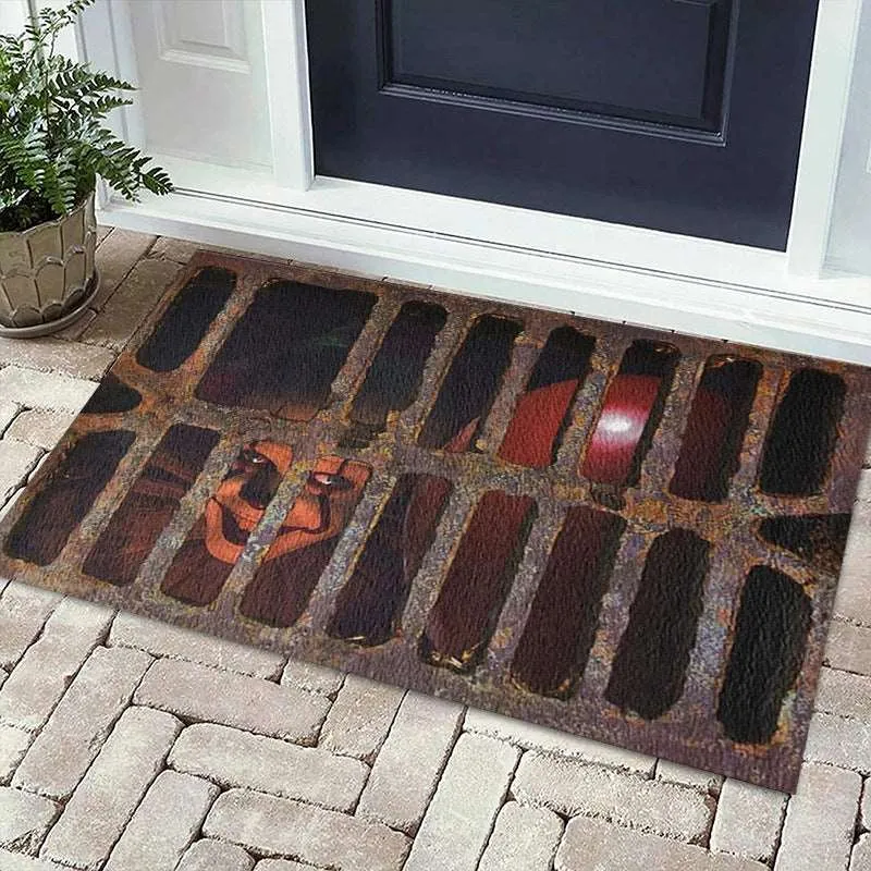 3D Plaid Floor Mat