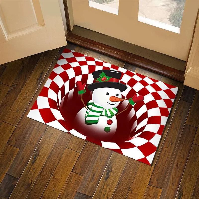 3D Plaid Floor Mat