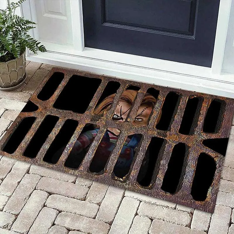 3D Plaid Floor Mat
