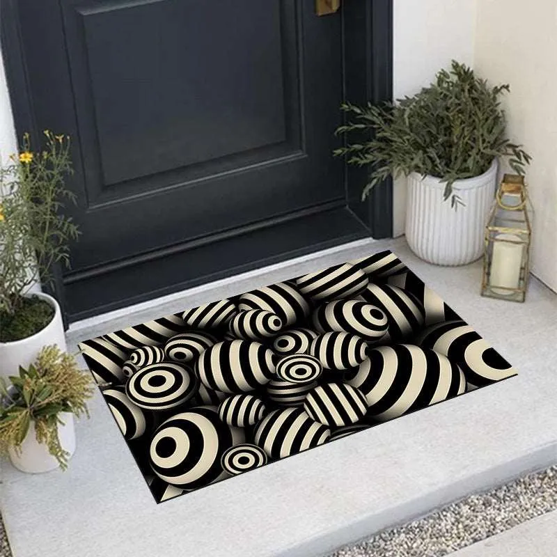 3D Plaid Floor Mat