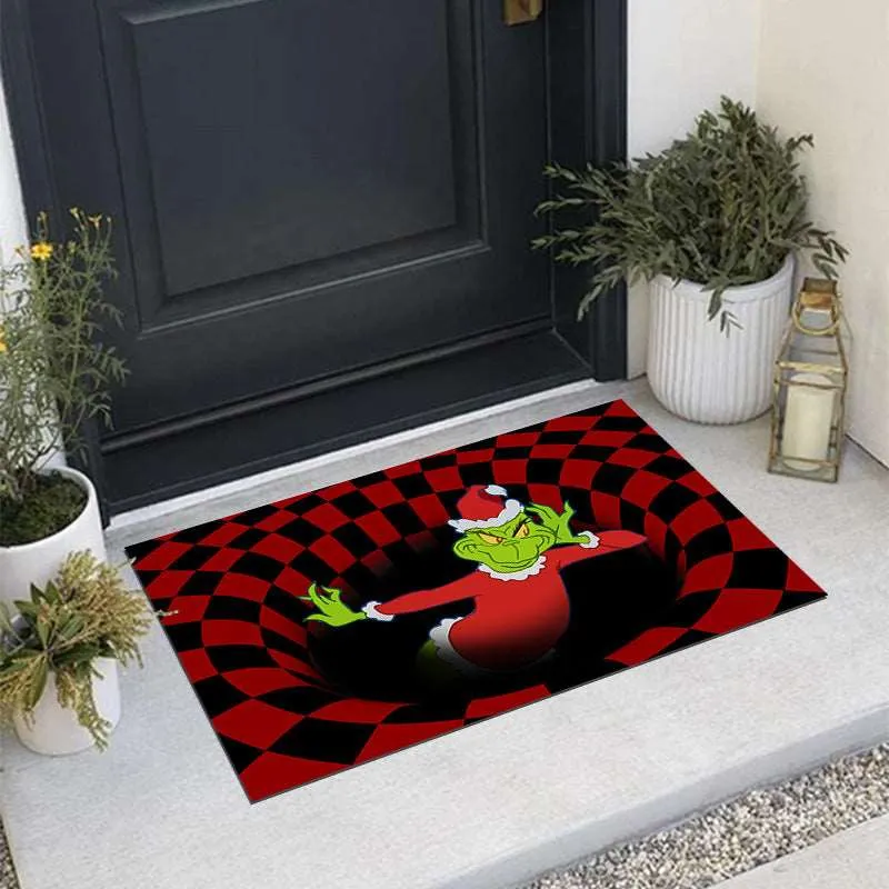 3D Plaid Floor Mat