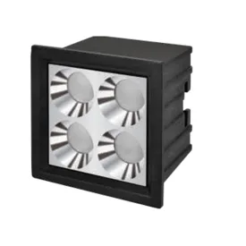 4 Led Square Chrome Round Reflector Linea 20 Linear Laser Spot Light 8w ALLN2008RR