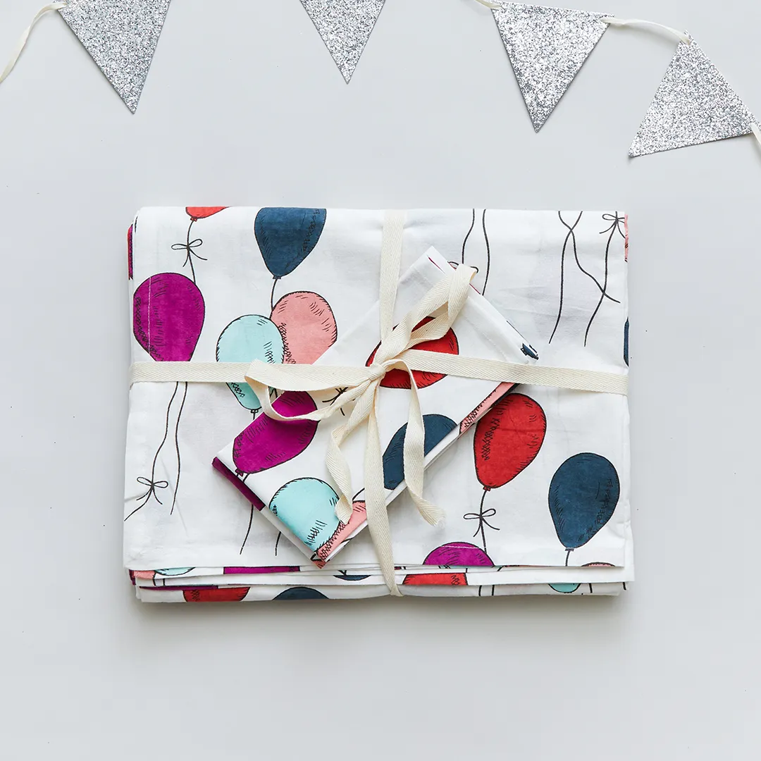 4-Pack Napkin Set - Multi Balloons