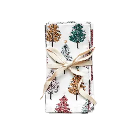4-Pack Napkin Set-Multi Christmas Trees