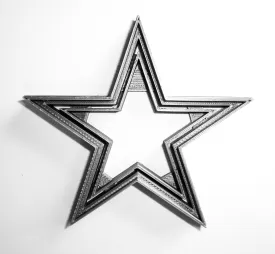 6x Dallas Cowboys Star Fondant Cutter Cupcake Topper Size 1.75" USA FD936