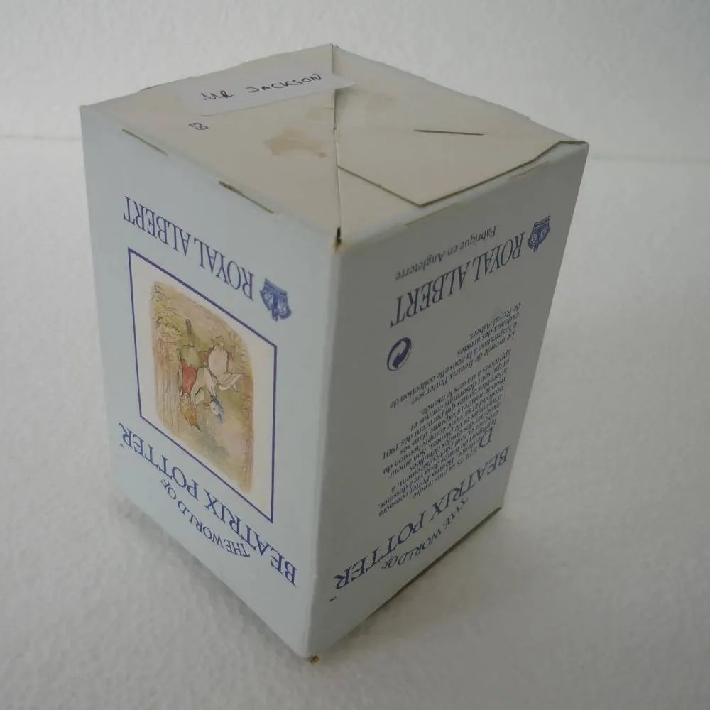 A Boxed Royal Albert Beatrix Potter Figurine Mr Jackson - In Excellent Condition