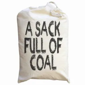 Large Santa Sack Full of Coal - Christmas Gift Bag
