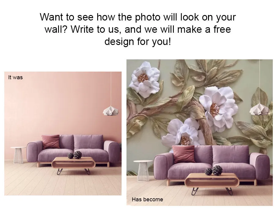 Abstract minimalist self adhesive wallpaper, colorful peel and stick accentual wall mural, temporary vinyl wall decal, large yellow mural