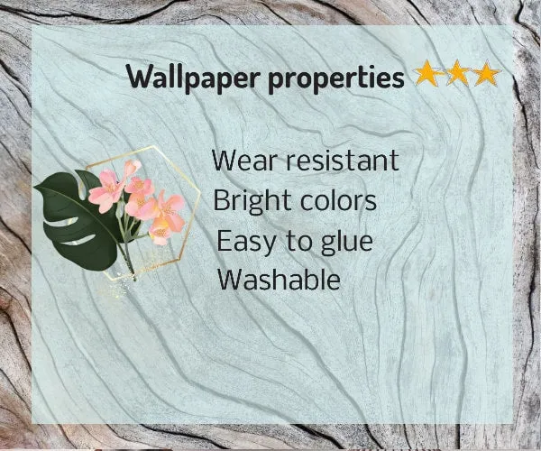 Abstract minimalist self adhesive wallpaper, colorful peel and stick accentual wall mural, temporary vinyl wall decal, large yellow mural