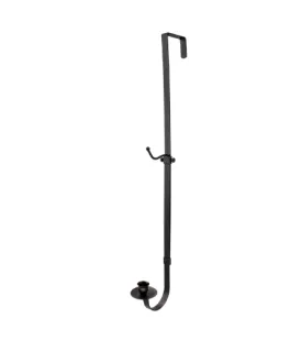 Adjustable Black Wreath Stand with Candle Holder