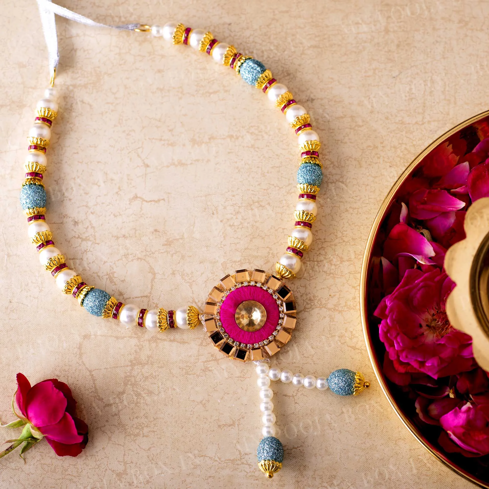 Adjustable Blue Garland/Mala