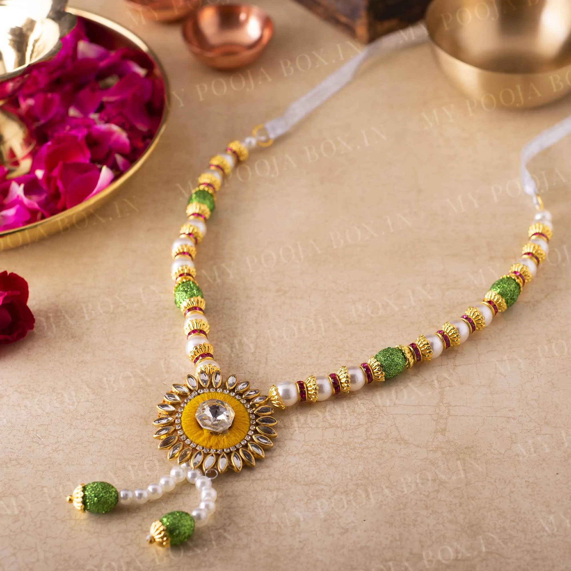 Adjustable Yellow Garland/Mala
