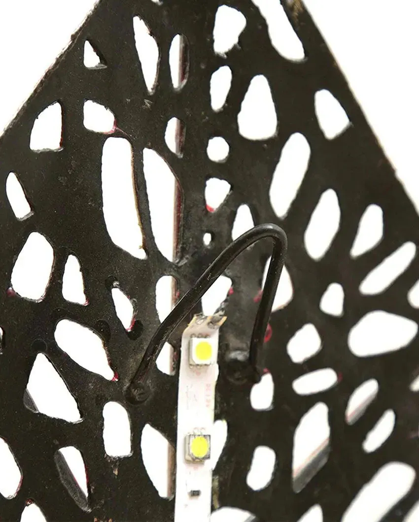 Aesthetic Leaf with LED Iron Wall Décor | 16 x 1 x 11 inches