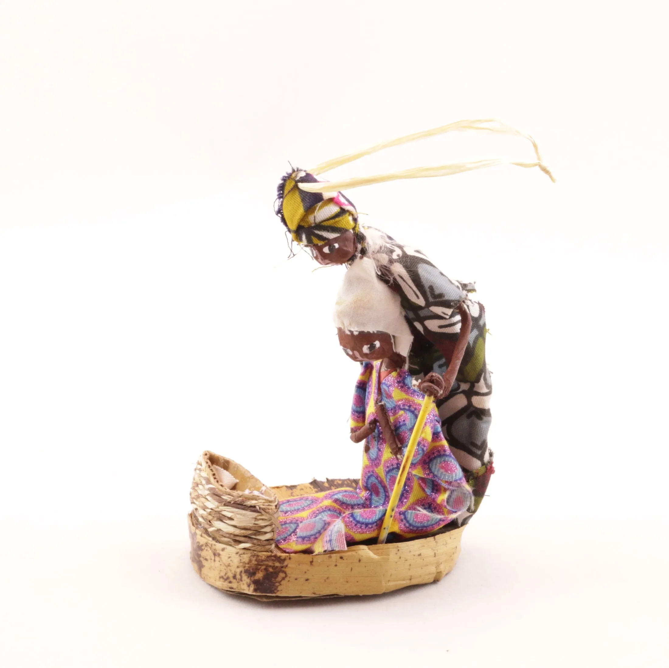 African Holy Family Nativity Ornament