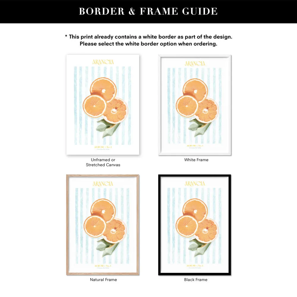 Agrumi No 1 | Orange - Art Print by Vanessa