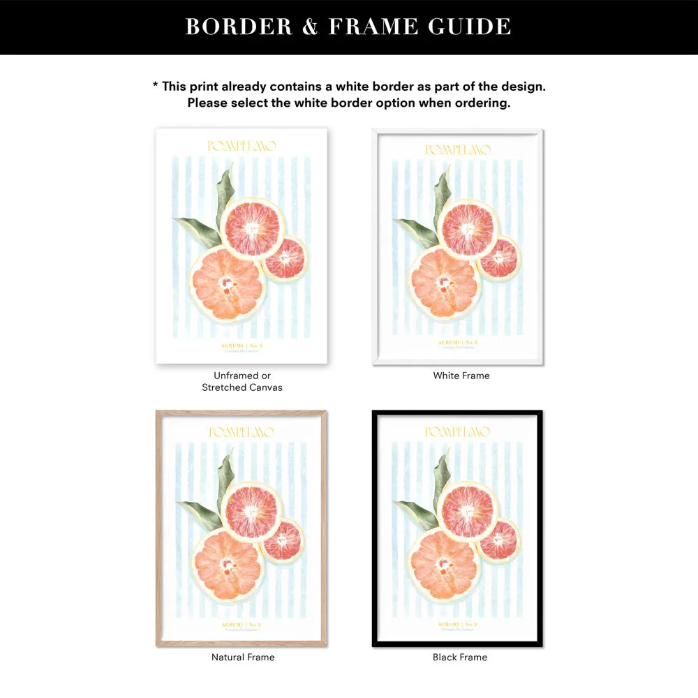 Agrumi No 3 | Grapefruit- Art Print by Vanessa
