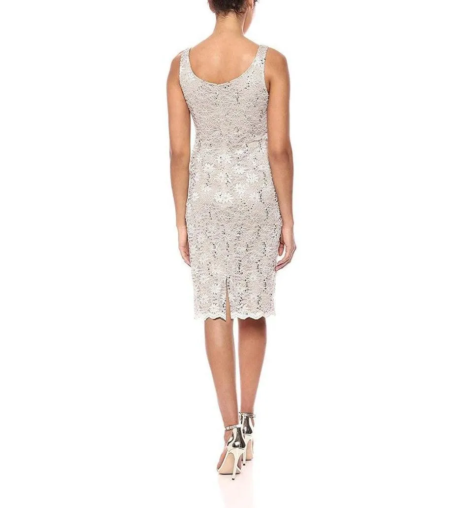 Alex Evenings AE1122090 Sleeveless Short Lace Dress Bolero Jacket