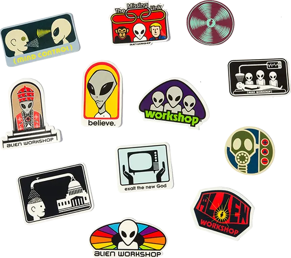 Alien Workshop 12/Pack Assorted Decals Assorted