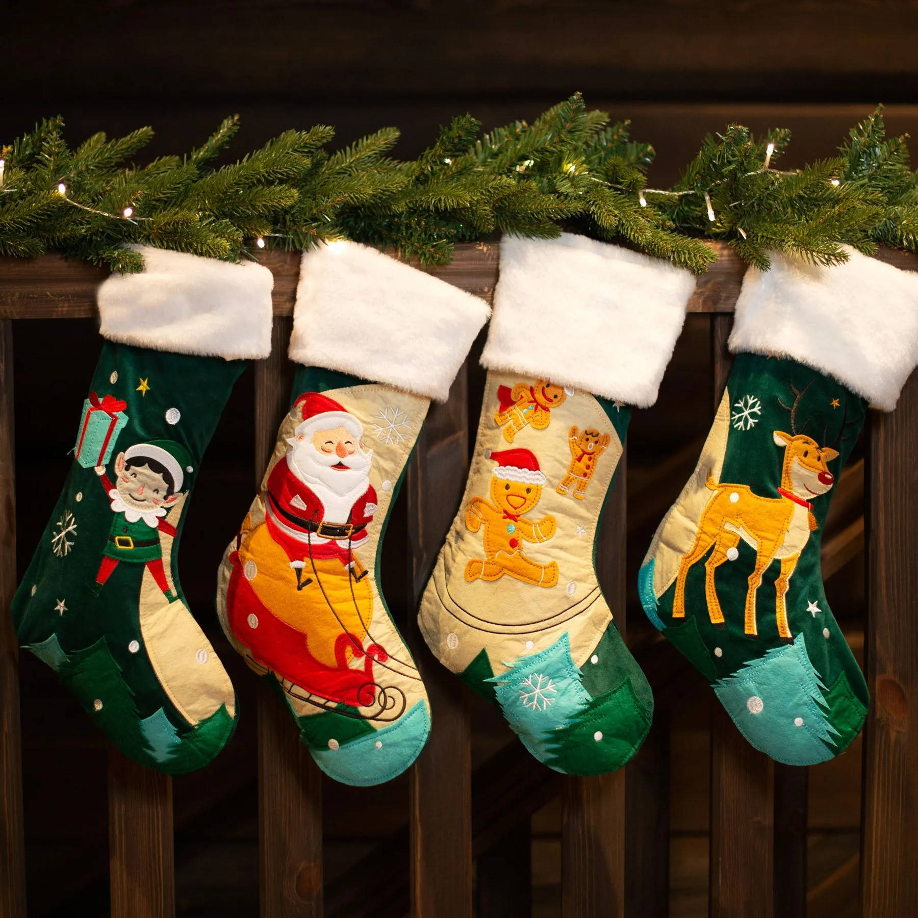 Coordinated Matching Family Christmas Stockings