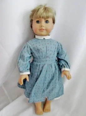 AMERICAN GIRL DOLL KIRSTEN LARSON PIONEER Retired BLONDE HAIR BLUE EYES Dress