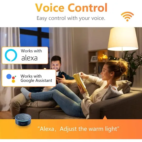 Apone APL-BR3013 Smart Wi-Fi RGB BR3013 LED Light Bulbs (2 Pack)