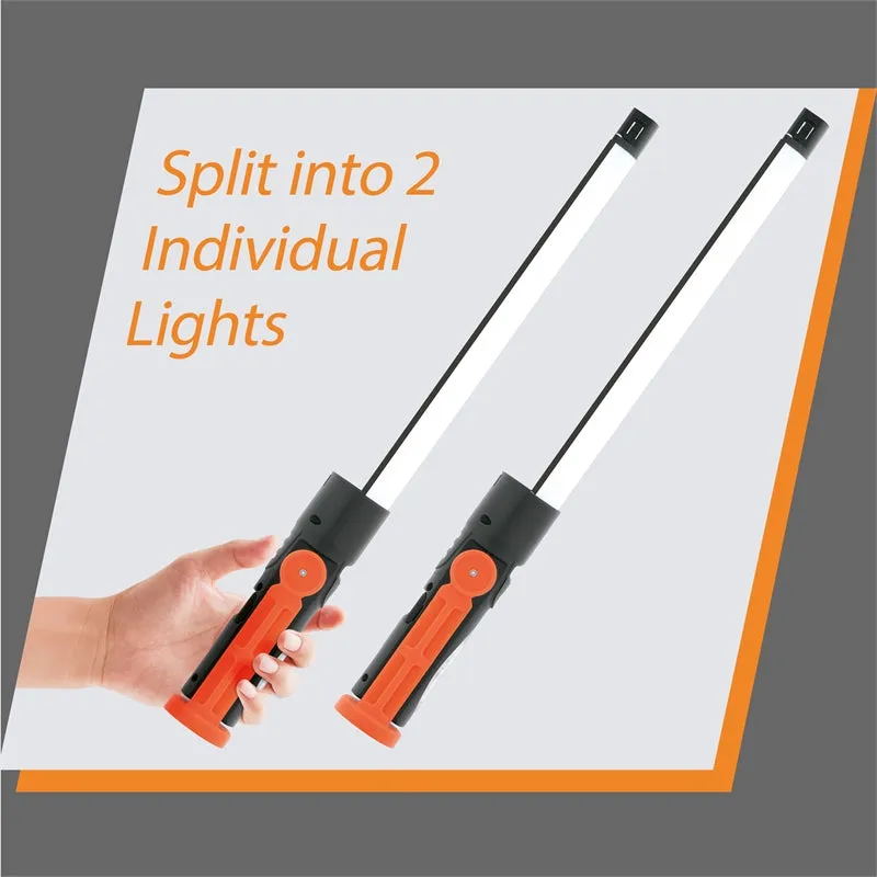 Arlec 2 x 3W 400lm Portable LED Work Light, Rechargeable & Multi-Purpose, Splits into 2 Units