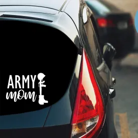 Army Mom Gun Boots Decal