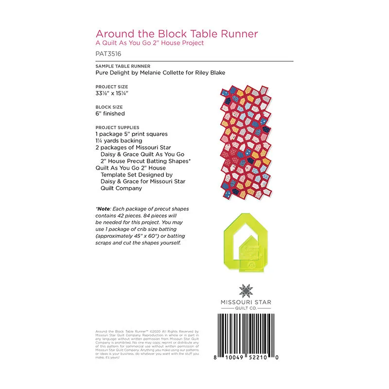 Around the Block Table Runner Pattern by Missouri Star