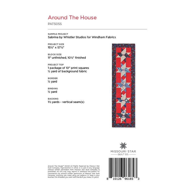 Around the House Table Runner Pattern by Missouri Star