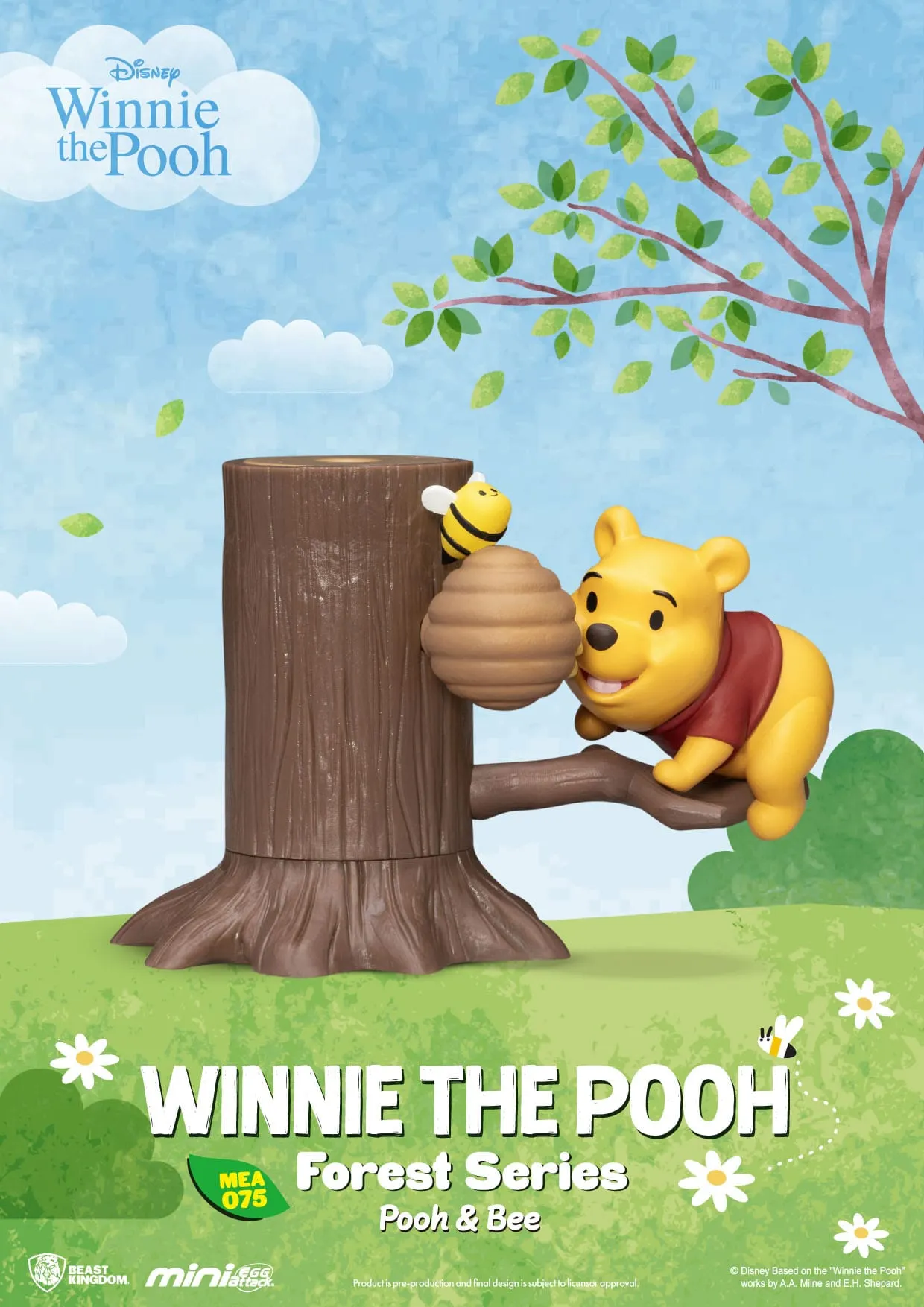 Beast Kingdom Disney Winnie the Pooh Forest Series Mini Egg Attack Figures Set