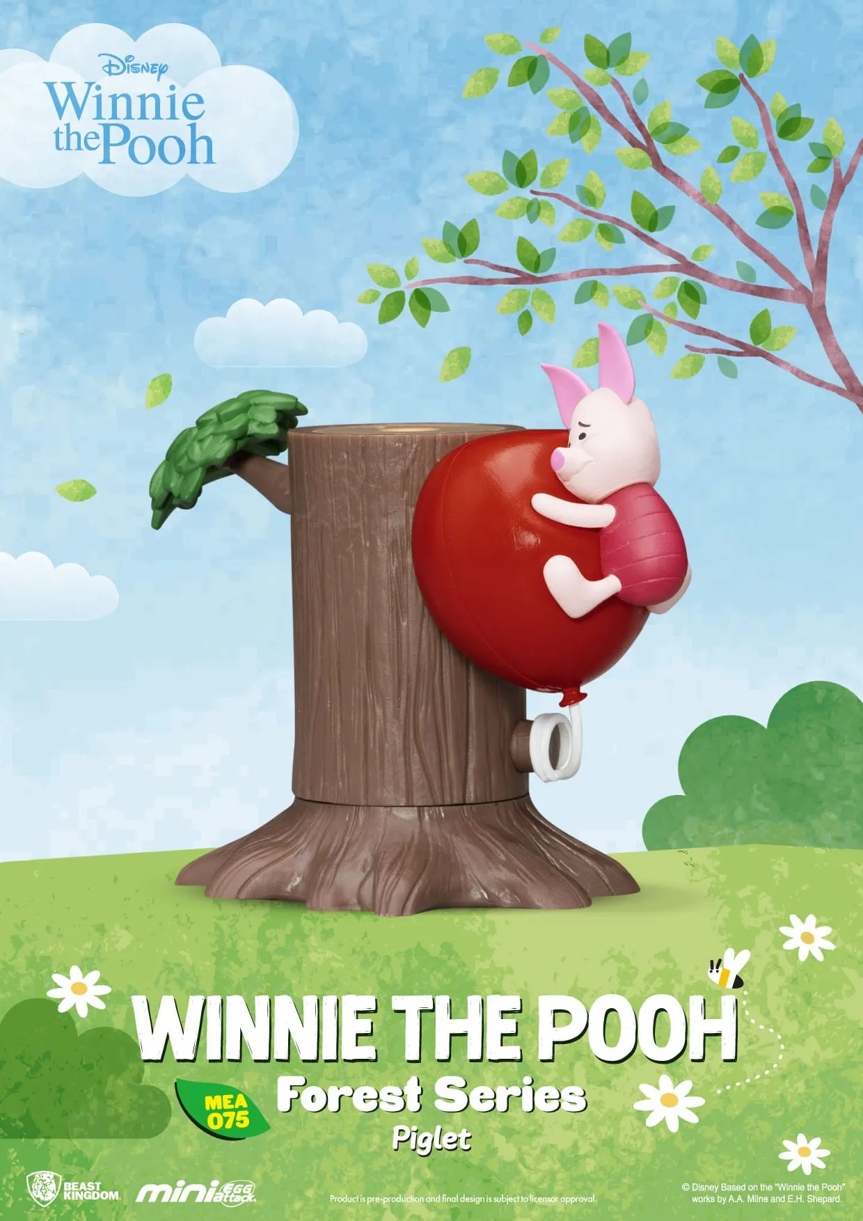 Beast Kingdom Disney Winnie the Pooh Forest Series Mini Egg Attack Figures Set