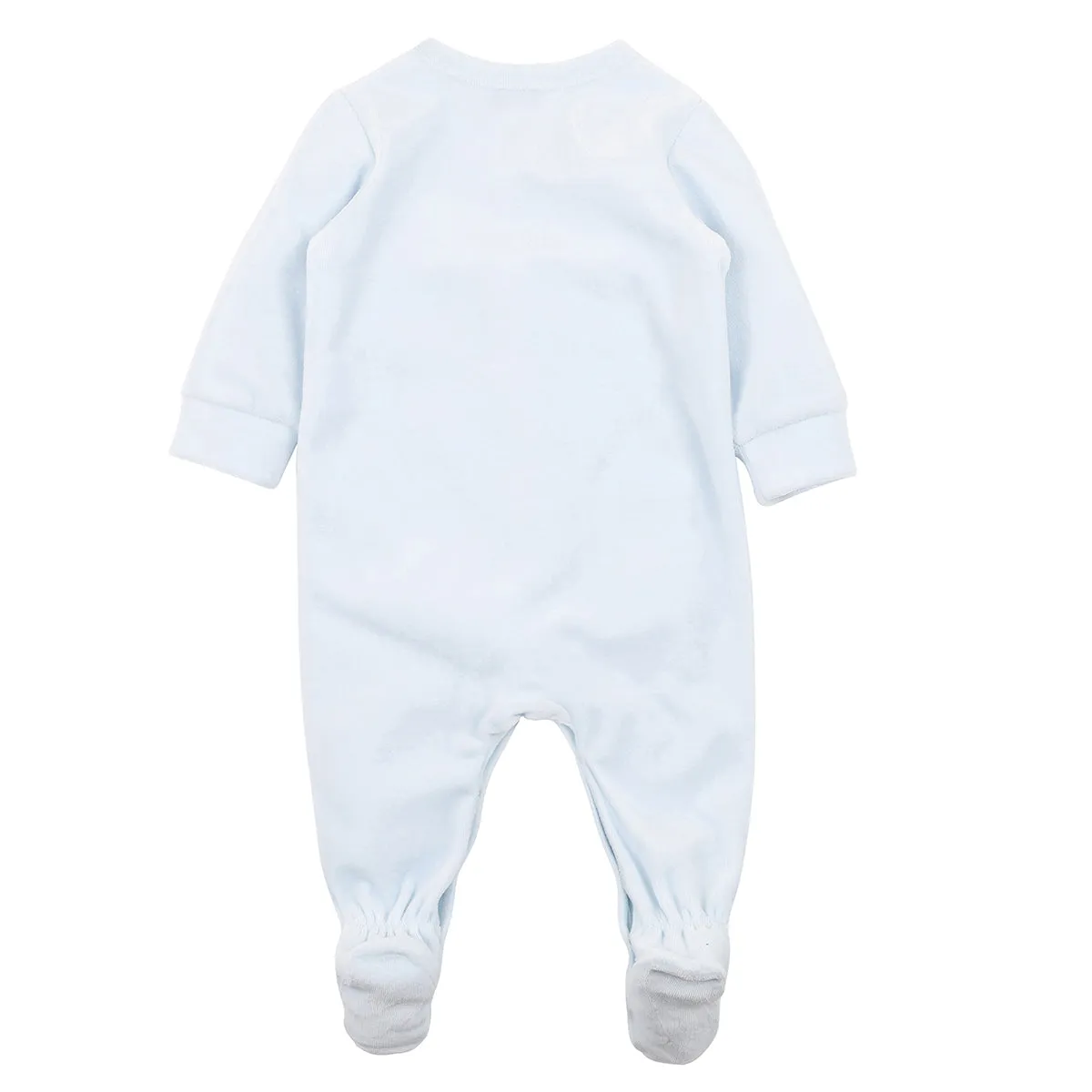 Bebe Levi Velour zip Onesie Ice Blue (Size NB-0)